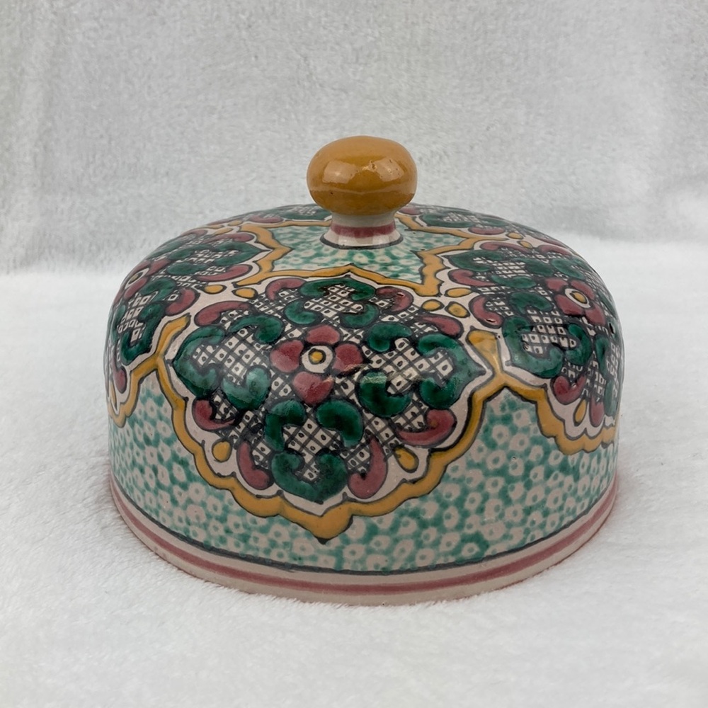 Talavera “El Sol” Colorful Ceramic Dish Cover 6”